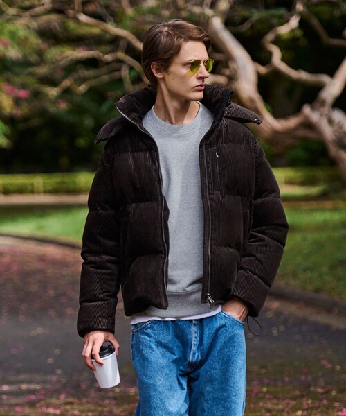 BROOKS BROTHERS(ブルックスブラザーズ)の「コットン コーデュロイ ショートパッファー ダウンコート(ダウンジャケット/コート・メンズ・ブラック/ブラウン・LARGE/SMALL/MEDIUM)」の15枚目の写真