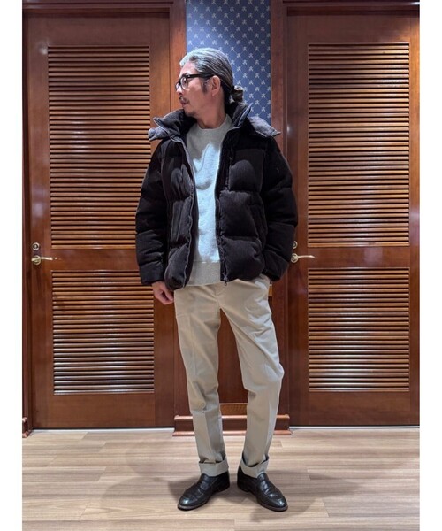 BROOKS BROTHERS(ブルックスブラザーズ)の「コットン コーデュロイ ショートパッファー ダウンコート(ダウンジャケット/コート・メンズ・ブラック/ブラウン・LARGE/SMALL/MEDIUM)」の5枚目の写真