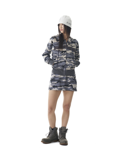 AAKAM（アーカム）の「Camouflage Logo Sweat Skirt (Gray)（スカート・レディース・その他・FREE）」の9枚目の写真