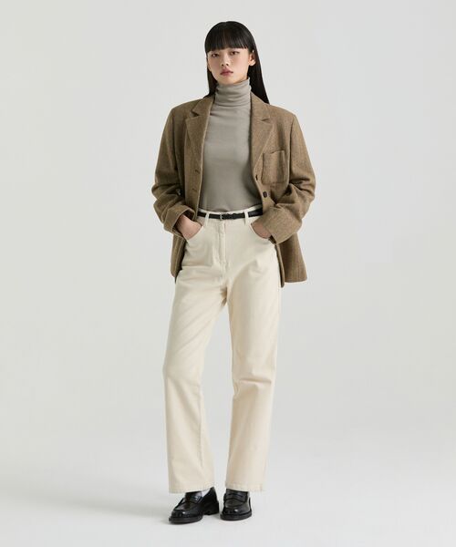 MUSINSA STANDARD WOMAN（ムシンサスタンダードウーマン）の「ウィメンズストレートコーデュロイパンツ[クリーム]（その他パンツ・レディース・その他・30/24/25/26/27/28/29）」の10枚目の写真