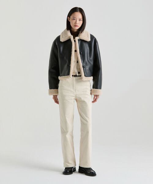 MUSINSA STANDARD WOMAN（ムシンサスタンダードウーマン）の「ウィメンズストレートコーデュロイパンツ[クリーム]（その他パンツ・レディース・その他・30/24/25/26/27/28/29）」の5枚目の写真
