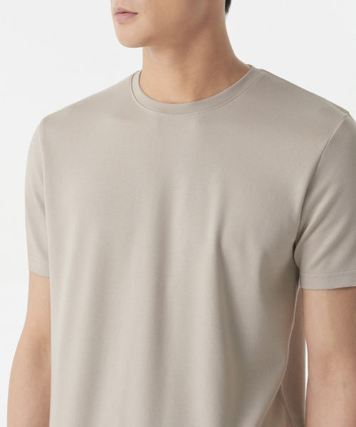 MUSINSA STANDARD（ムシンサスタンダード）の「マッスルフィットクルーネックモーダルTシャツ[マッシュルーム]（Tシャツ/カットソー・メンズ・その他・X-LARGE/SMALL/MEDIUM/LARGE）」の4枚目の写真