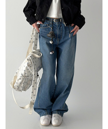 THE GREEN LAB（ザグリーンラボ）の「オーバーサイズノンフェイドデニム[ブルー]（デニムパンツ）」