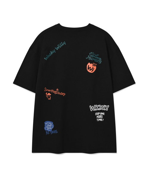 Wacky WiLLy（ワッキーウィリー）の「マルチグラフィック半袖Tシャツブラック（Tシャツ/カットソー・レディース・その他・SMALL/MEDIUM/LARGE/X-LARGE）」の3枚目の写真