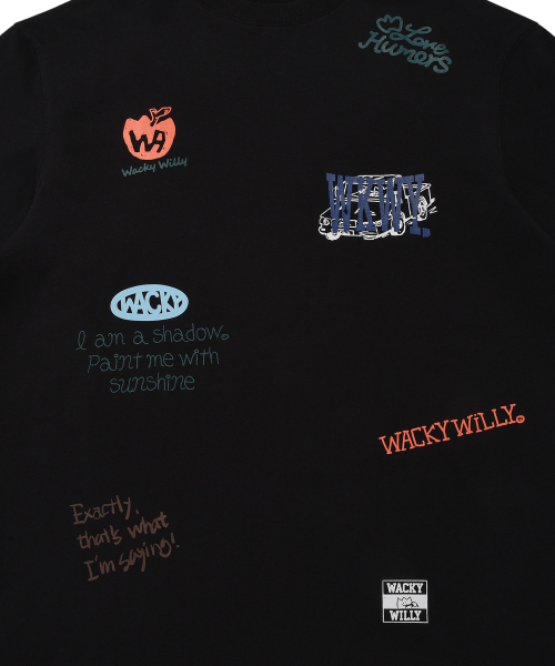 Wacky WiLLy（ワッキーウィリー）の「マルチグラフィック半袖Tシャツブラック（Tシャツ/カットソー・レディース・その他・SMALL/MEDIUM/LARGE/X-LARGE）」の5枚目の写真