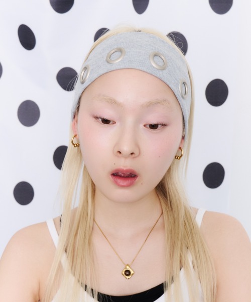 DTYYPE(ドタイプ)の「アイレットヘアバンド(ヘアバンド・レディース・グレー/グレー系その他/ブラック系その他・FREE)」の6枚目の写真