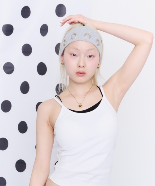 DTYYPE(ドタイプ)の「アイレットヘアバンド(ヘアバンド・レディース・グレー/グレー系その他/ブラック系その他・FREE)」の7枚目の写真