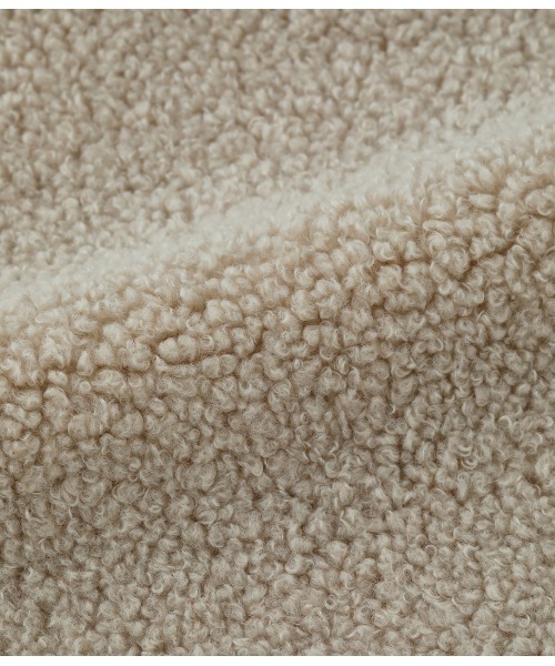 SIPULI（シプリ）の「Eco Fur ショールカラーコート（ダウンジャケット/コート・レディース・ダークグレー/アイボリー・2）」の12枚目の写真