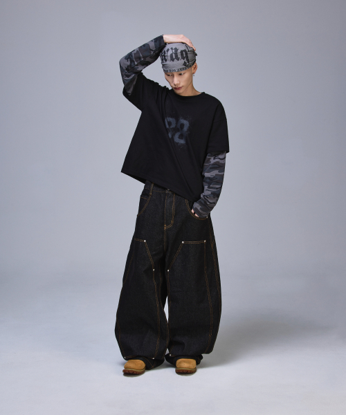 SCALLYWAG（スカリーワグ）の「88 クロップレイヤードロングスリーブ[カモ]（Tシャツ/カットソー・レディース・その他・MEDIUM/LARGE）」の5枚目の写真