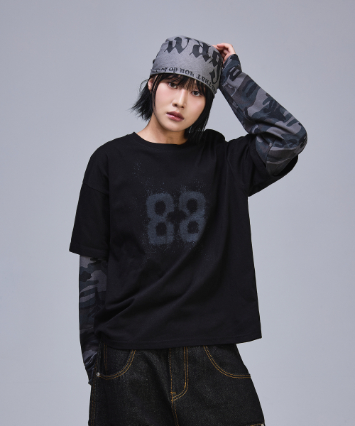 SCALLYWAG（スカリーワグ）の「88 クロップレイヤードロングスリーブ[カモ]（Tシャツ/カットソー・レディース・その他・MEDIUM/LARGE）」の7枚目の写真