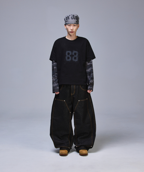 SCALLYWAG（スカリーワグ）の「88 クロップレイヤードロングスリーブ[カモ]（Tシャツ/カットソー・レディース・その他・MEDIUM/LARGE）」の10枚目の写真