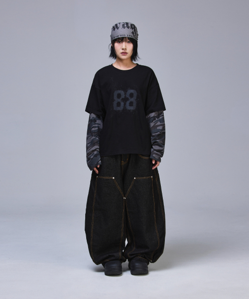 SCALLYWAG（スカリーワグ）の「88 クロップレイヤードロングスリーブ[カモ]（Tシャツ/カットソー・レディース・その他・MEDIUM/LARGE）」の11枚目の写真