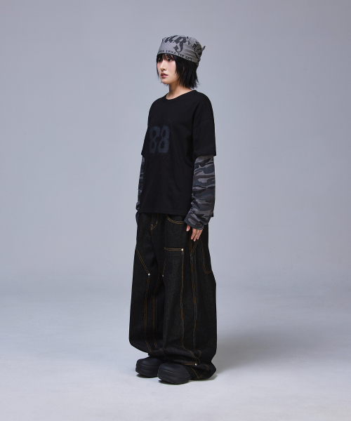 SCALLYWAG（スカリーワグ）の「88 クロップレイヤードロングスリーブ[カモ]（Tシャツ/カットソー・レディース・その他・MEDIUM/LARGE）」の13枚目の写真