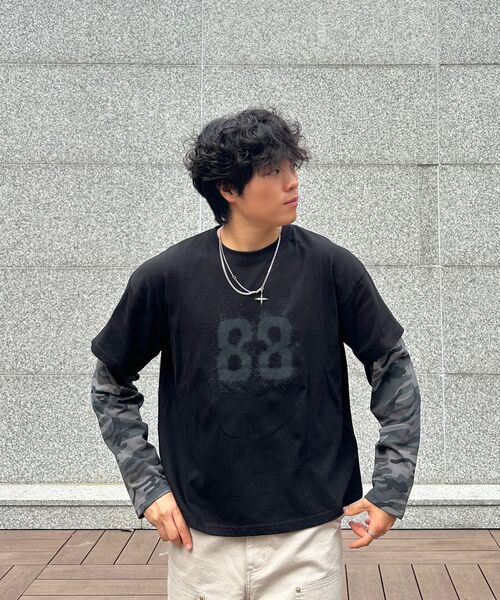 SCALLYWAG（スカリーワグ）の「88 クロップレイヤードロングスリーブ[カモ]（Tシャツ/カットソー・レディース・その他・MEDIUM/LARGE）」の3枚目の写真