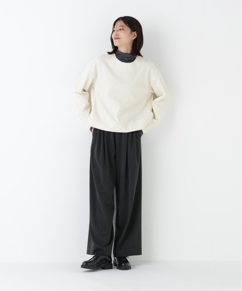 human woman（ヒューマンウーマン）の「◆【ウォッシャブル/ウォーム素材】裏起毛ワイドパンツ（その他パンツ・レディース・グレー/グレー系その他・MEDIUM/SMALL）」の21枚目の写真