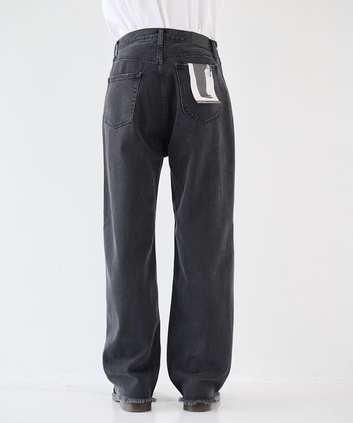WESTOVERALLS（ウエストオーバーオールズ）の「【WESTOVERALLS】5PWIDE PANTS（デニムパンツ・メンズ・ブラック・28/30/32）」の5枚目の写真
