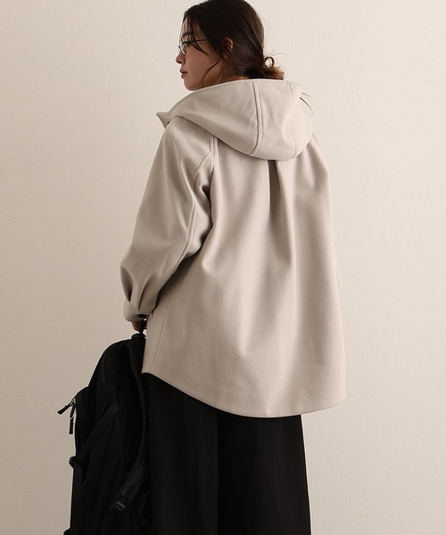 ElegChic(エレグシック)の「フェイクウール ジャケット (モッズコート・レディース・ブラック/アイボリー/グレー/モカ・M/L)」の15枚目の写真