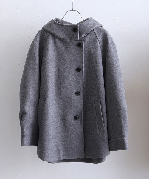 ElegChic(エレグシック)の「フェイクウール ジャケット (モッズコート・レディース・ブラック/アイボリー/グレー/モカ・M/L)」の21枚目の写真