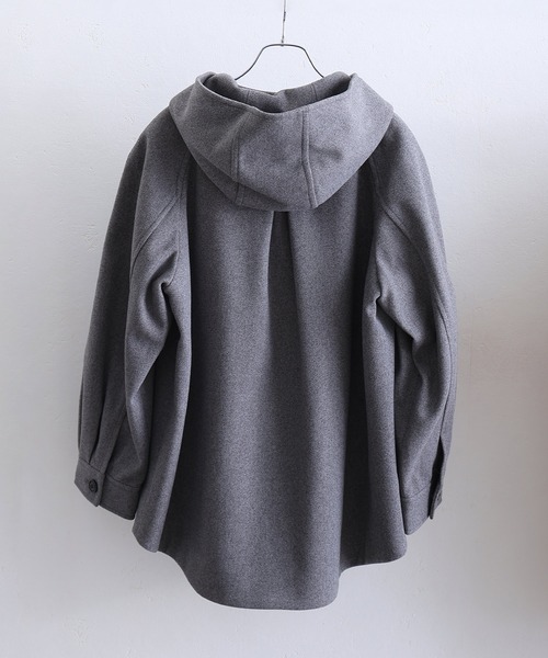 ElegChic(エレグシック)の「フェイクウール ジャケット (モッズコート・レディース・ブラック/アイボリー/グレー/モカ・M/L)」の22枚目の写真