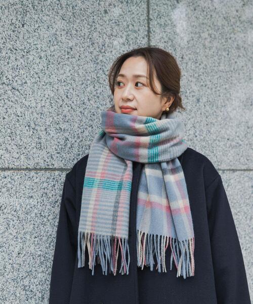 セール】ウールチェックストール｜プレゼント/ギフト/通勤/オフィス