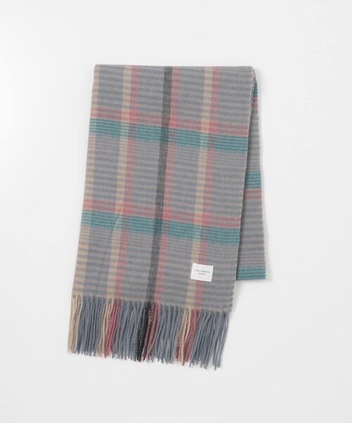 URBAN RESEARCH DOORS（アーバンリサーチドアーズ）の「ウールチェックストール（ストール/ショール・レディース・ブルー/グレー/グリーン/レッド・ONE）」の21枚目の写真