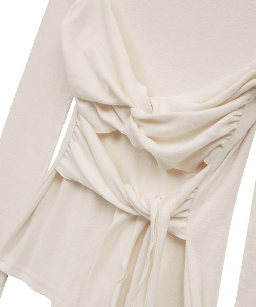 Midnight Move（ミッドナイトムーブ）の「tw t (ivory)（Tシャツ/カットソー・レディース・その他・FREE）」の2枚目の写真