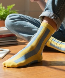 Fun & Daily（ファンアンドデイリー）の「F&D : ワイドストライプソックス（ソックス/靴下）」