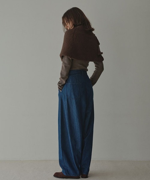 ETRE TOKYO（エトレトウキョウ）の「カーヴィータックデニムパンツ（デニムパンツ・レディース・ブルー/ブラック・S/M）」の5枚目の写真