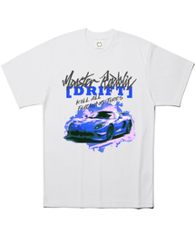 MONSTER REPUBLIC（モンスターリパブリック）の「ドリフトストーンブルーTシャツホワイト（Tシャツ/カットソー）」