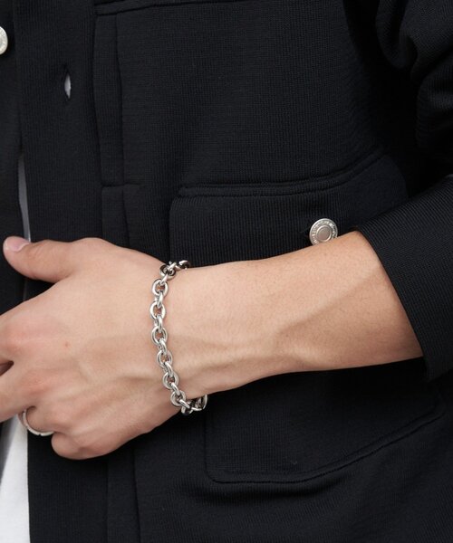 CIAOPANIC（チャオパニック）の「アソートシルバーブレスレット（ブレスレット・メンズ・グレー/チャコールグレー/シルバー/ダークグレー・FREE）」の2枚目の写真