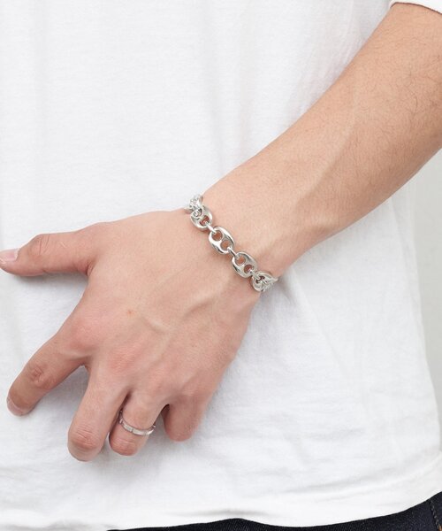 CIAOPANIC（チャオパニック）の「アソートシルバーブレスレット（ブレスレット・メンズ・グレー/チャコールグレー/シルバー/ダークグレー・FREE）」の4枚目の写真