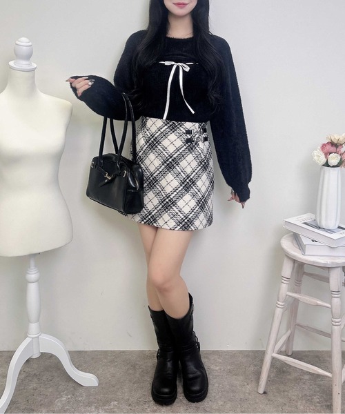 INGNI（イング）の「ビット付アソート柄タイトミニスカパン（スカート・レディース・ホワイト系その他2/ブラック系その他6/その他11・FREE）」の18枚目の写真