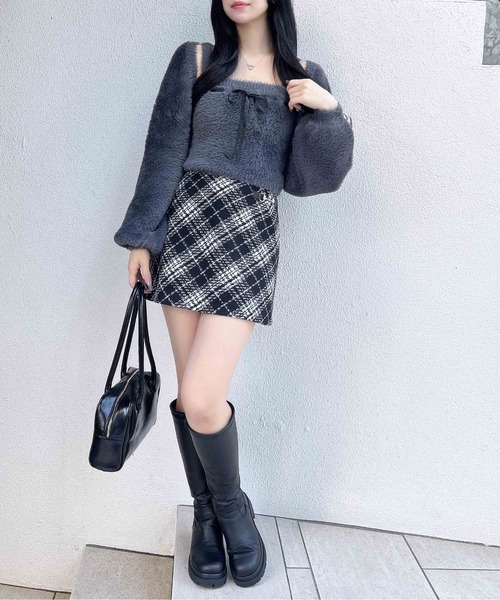 INGNI（イング）の「ビット付アソート柄タイトミニスカパン（スカート・レディース・ホワイト系その他2/ブラック系その他6/その他11・FREE）」の11枚目の写真