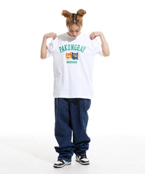 CREAM SODA LAB(クリームソーダラボ)の「ピエンジロゴ半袖Tシャツホワイト(Tシャツ/カットソー・レディース・その他・LARGE/MEDIUM/X-LARGE/XX-LARGE)」の6枚目の写真