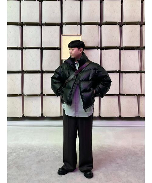 DRAW FIT（ドローフィット）の「ペーパーコットンオーバーサイズシャツ[L.GREY]（シャツ/ブラウス・メンズ・その他・LARGE/MEDIUM/X-LARGE）」の8枚目の写真