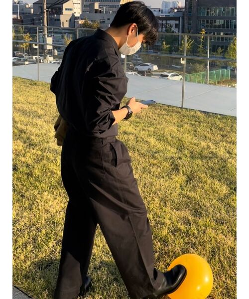 DRAW FIT（ドローフィット）の「ペーパーコットンオーバーサイズシャツ[L.GREY]（シャツ/ブラウス・メンズ・その他・LARGE/MEDIUM/X-LARGE）」の18枚目の写真