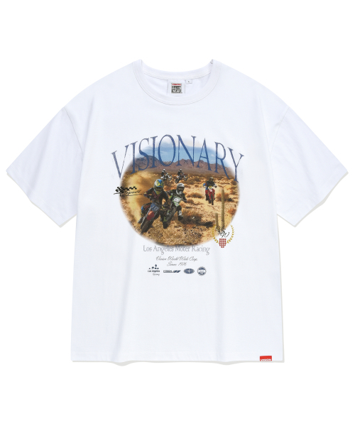 VISION STREET WEAR(ヴィジョンストリートウェア)の「VSW Motor Sport T-Shirts White(Tシャツ/カットソー・レディース・その他・SMALL/X-LARGE/LARGE/MEDIUM)」の1枚目の写真