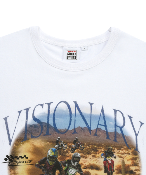 VISION STREET WEAR(ヴィジョンストリートウェア)の「VSW Motor Sport T-Shirts White(Tシャツ/カットソー・レディース・その他・SMALL/X-LARGE/LARGE/MEDIUM)」の3枚目の写真