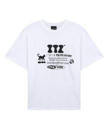 ITZAVIBE（イッザバイブ）の「ITZ OFFICIAL LOGO T SHIRT - WHITE（Tシャツ/カットソー）」