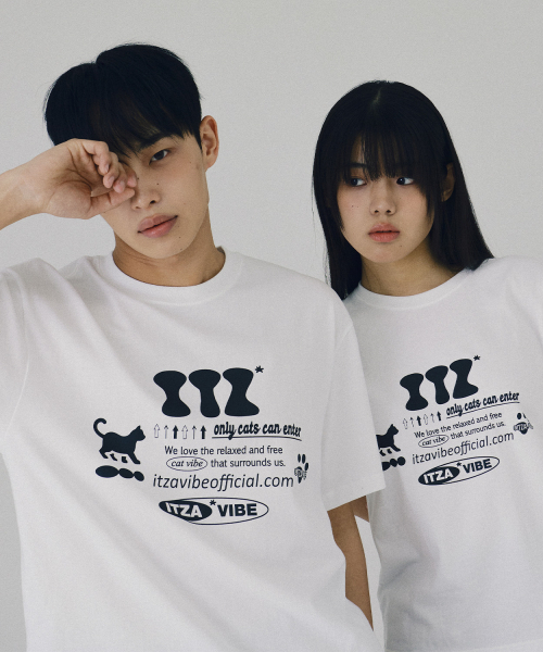 ITZAVIBE（イッザバイブ）の「ITZ OFFICIAL LOGO T SHIRT - WHITE（Tシャツ/カットソー・レディース・その他・LARGE/SMALL）」の3枚目の写真