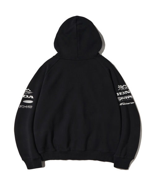 Honda Racing Logo Hoodie Zip-up_Black（パーカー）｜HONDA