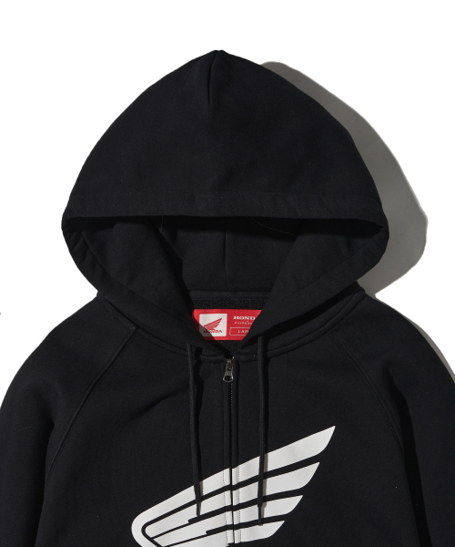 PHYPS MOTORCYCLE(フィップスモーターサイクル)の「Honda Racing Logo Hoodie Zip-up_Black(パーカー・レディース・その他・SMALL/MEDIUM/LARGE/X-LARGE)」の6枚目の写真