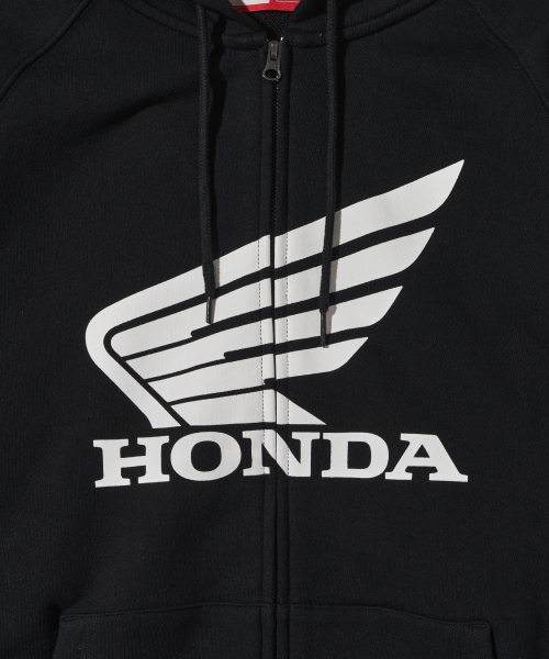 PHYPS MOTORCYCLE(フィップスモーターサイクル)の「Honda Racing Logo Hoodie Zip-up_Black(パーカー・レディース・その他・SMALL/MEDIUM/LARGE/X-LARGE)」の7枚目の写真