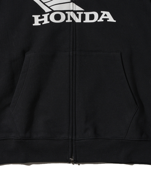 PHYPS MOTORCYCLE(フィップスモーターサイクル)の「Honda Racing Logo Hoodie Zip-up_Black(パーカー・レディース・その他・SMALL/MEDIUM/LARGE/X-LARGE)」の9枚目の写真