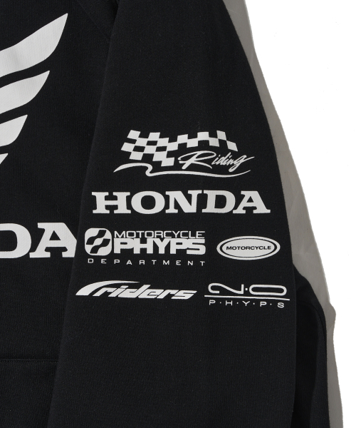 PHYPS MOTORCYCLE(フィップスモーターサイクル)の「Honda Racing Logo Hoodie Zip-up_Black(パーカー・レディース・その他・SMALL/MEDIUM/LARGE/X-LARGE)」の11枚目の写真