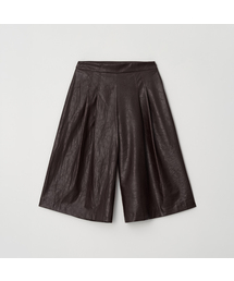LEATHER BERMUDA PANTS