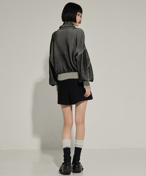 AKANE UTSUNOMIYA/アカネウツノミヤ】《STUDIOUS別注》Dual face knit