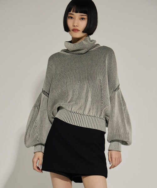 AKANE UTSUNOMIYA/アカネウツノミヤ】《STUDIOUS別注》Dual face knit