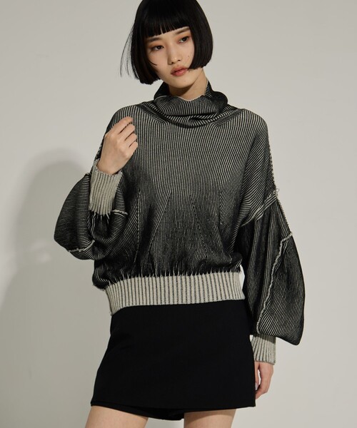 yusho kobayashi 今期アコニット 再値下げ12/23- AKANE UTSUNOMIYA/アカネウツノミヤ】《STUDIOUS別注》Dual face knit