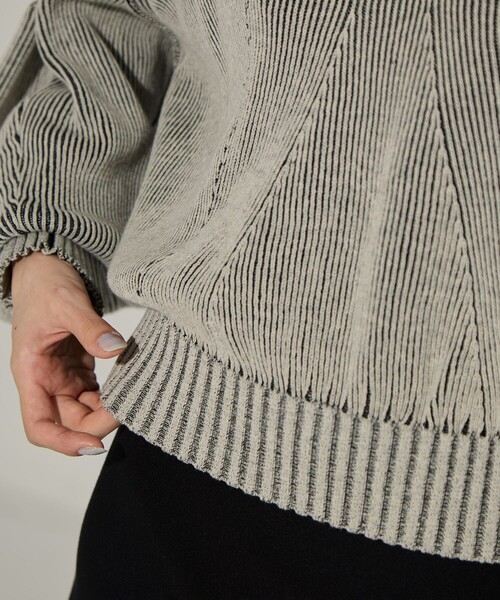 AKANE UTSUNOMIYA/アカネウツノミヤ】《STUDIOUS別注》Dual face knit